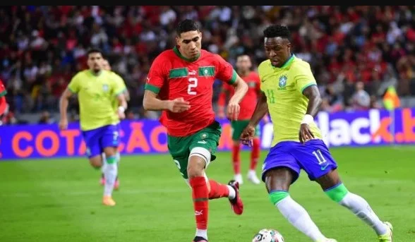 بعد 70 دقيقة.. البرازيل تتعادل مع المغرب في مباراة مثيرة من الطرفين